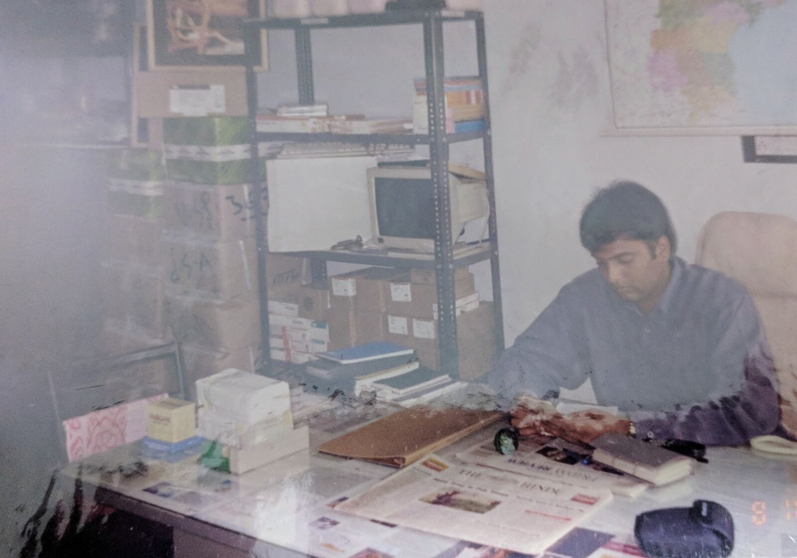 Impel in 2001–2004 — Surya Dental Suppliers — where it began. A 10×10 ft office in Vizag, grown into one of the top three dental trading companies in the state.